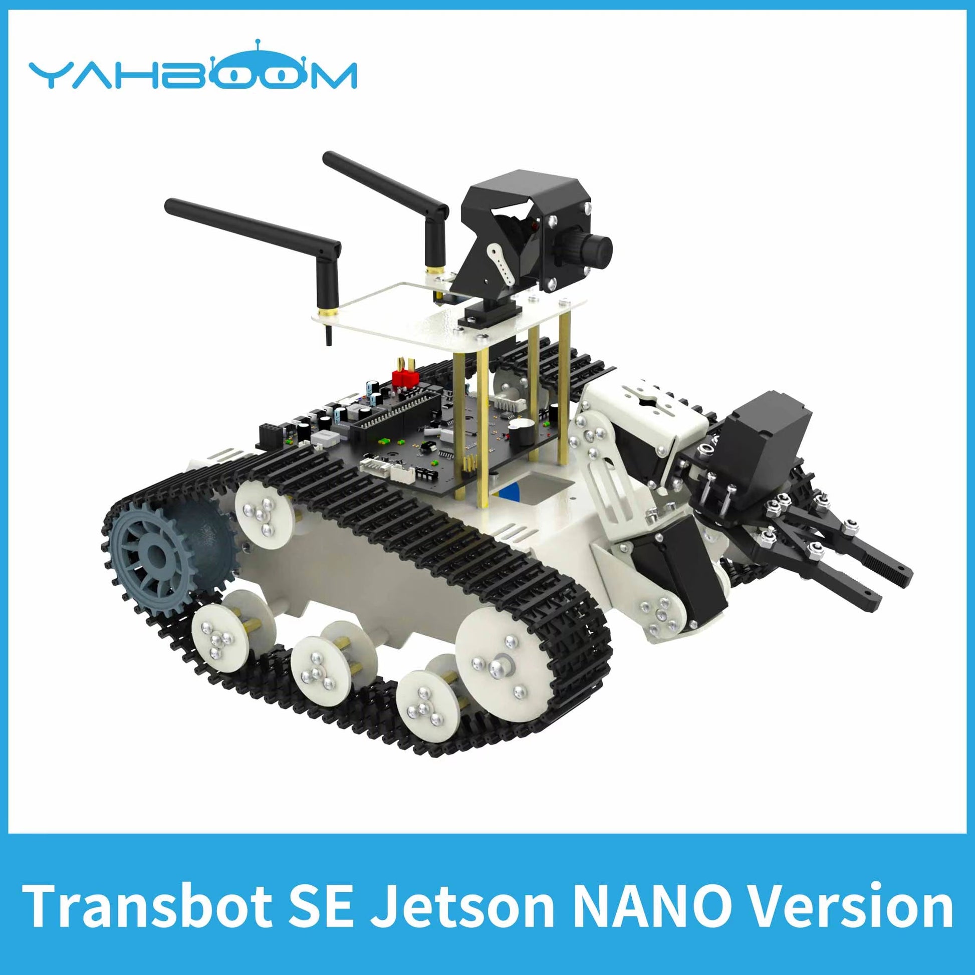 Robot AI Vision Tank with 2DOF Camera and Moveit Simulation