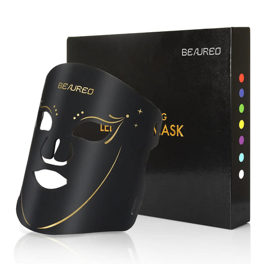 7 Color LED Light Therapy Facial Skin Care Mask: For Anti-Aging, Anti-Acne, Puffiness etc