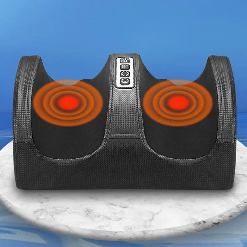 Electric Foot Massage Shiatsu Therapy Relax Health Care Infrared Heating Body Massager Heat Deep Muscles Kneading Roller Salud