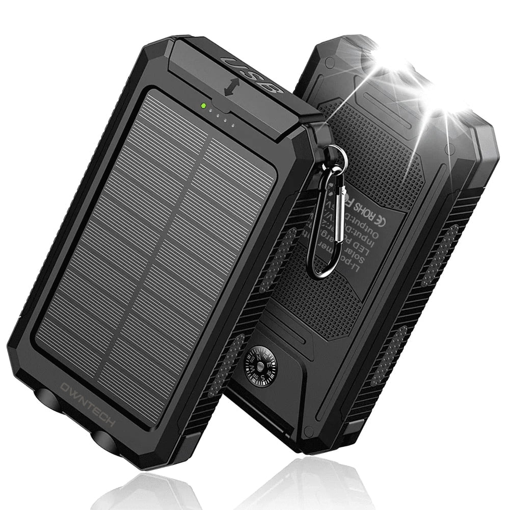 Portable Solar Power Bank: iPhone & Android