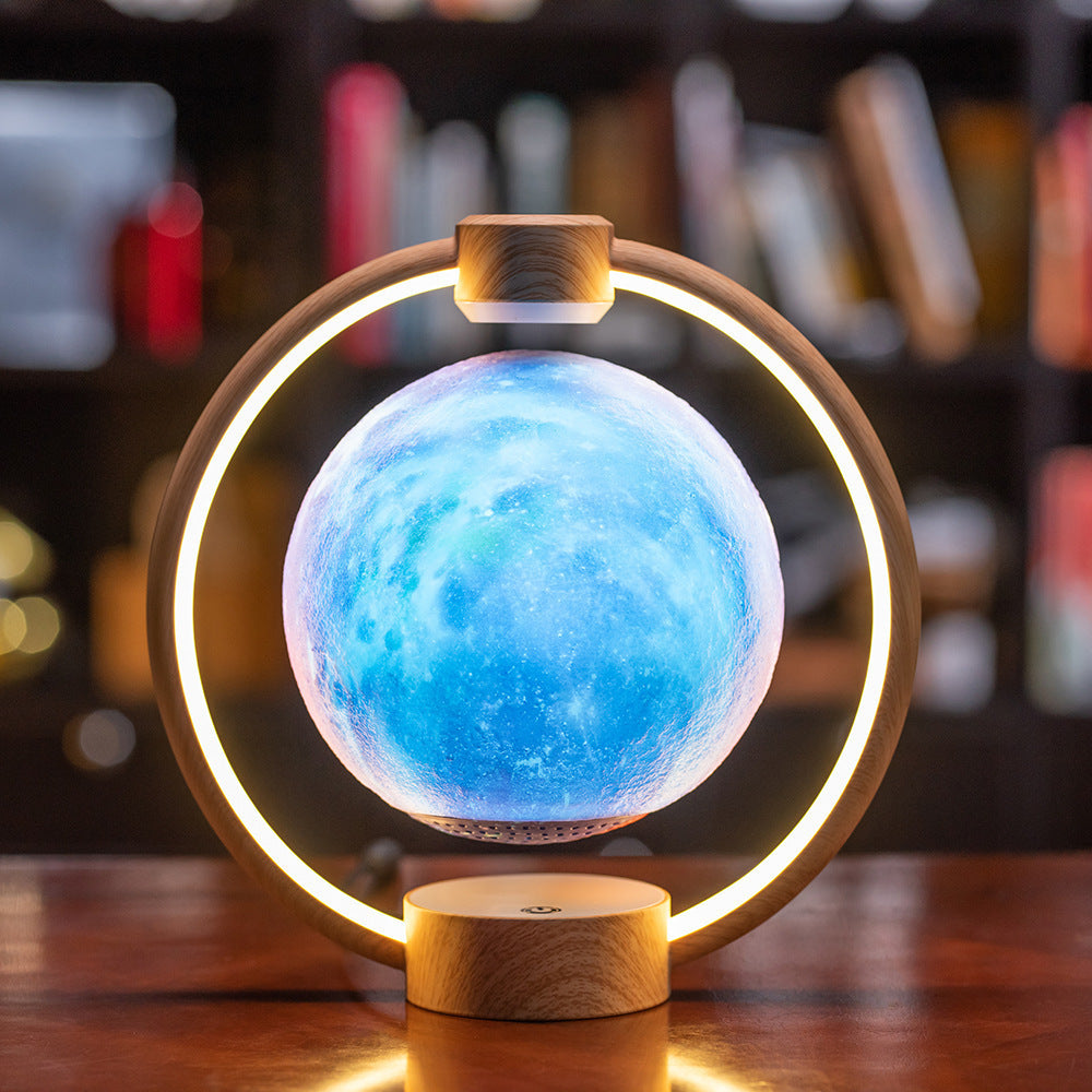 Maglev Levitating Moon Light - Bluetooth 3D Stereo