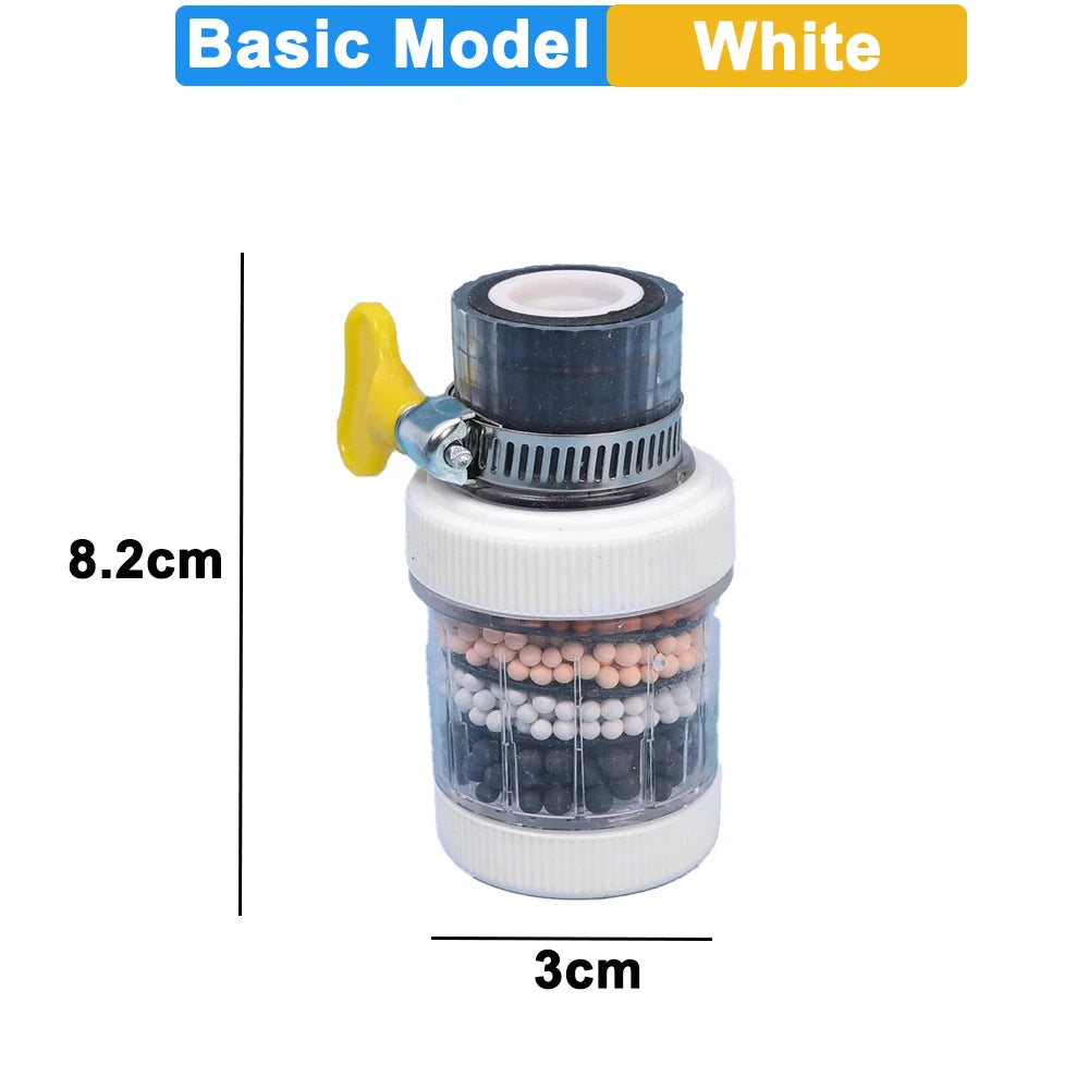 6 Layers Universal Kitchen Faucet Purifier Tap Filter 360 Degree Rotation Bubbler Activated Carbon Filtration Shower Head