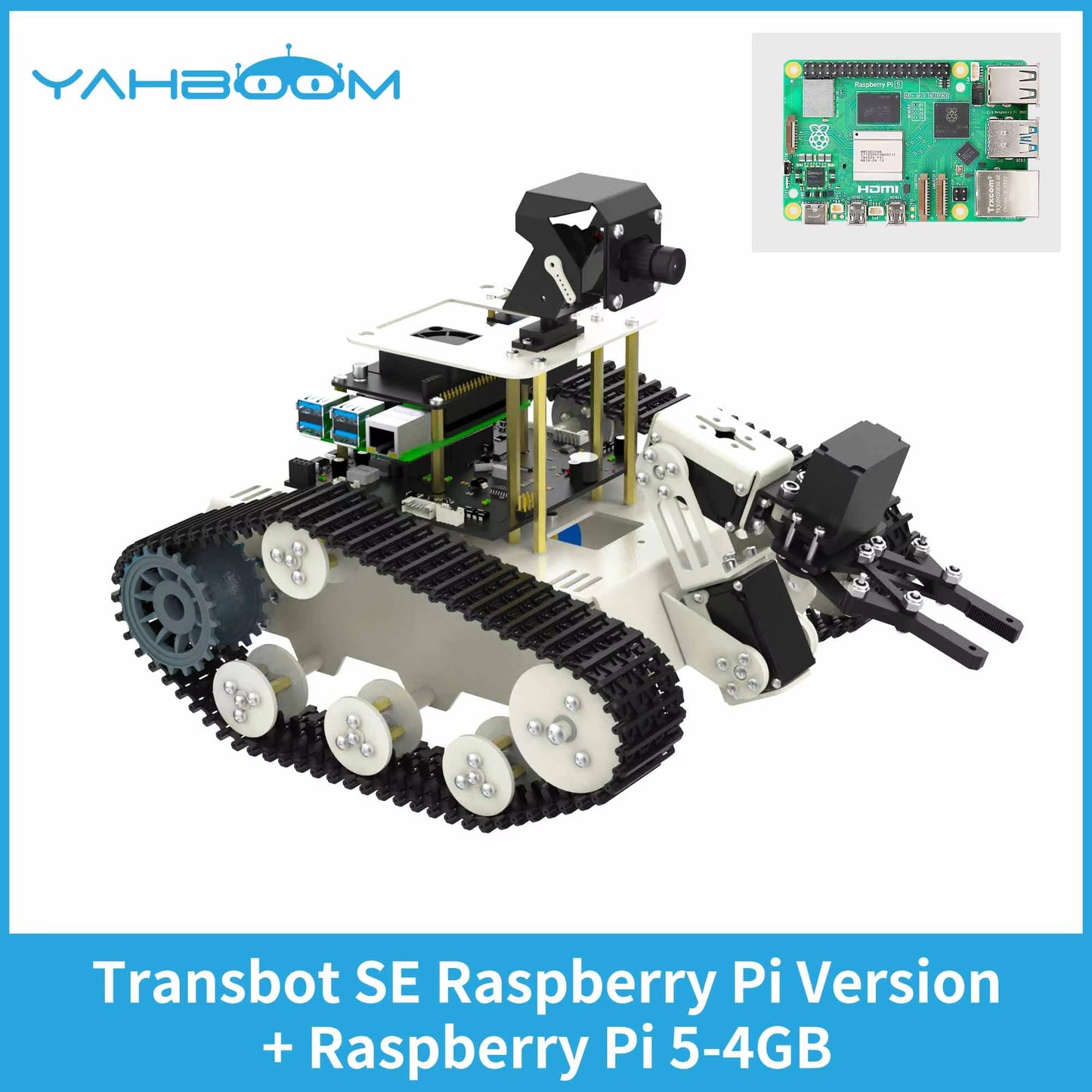 Robot AI Vision Tank with 2DOF Camera and Moveit Simulation