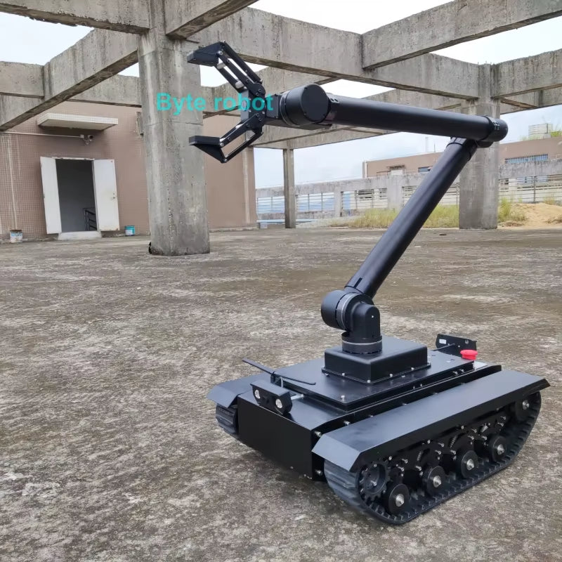 50Kg Load TR500 Tank Car Chassis 8Cm Rubber Track Assembled Shock Absorption Suspension System for STM32 Programmable Robot Kit