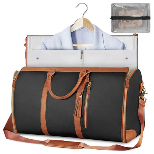 Folding Suit Storage Travel Duffle Bag: Waterproof Travel Organizer